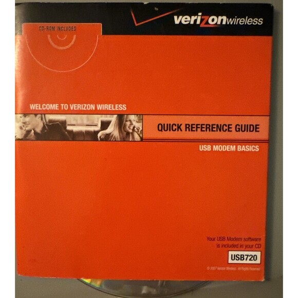 Verizon Wireless VZAccess Manager Software & User's Guide for USB720 Modem - Picture 2 of 3